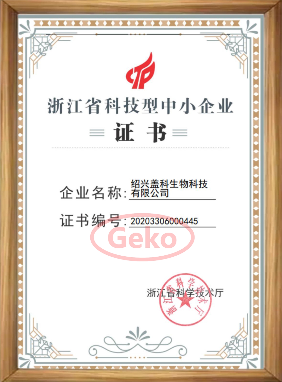 浙江省科技型中小企业